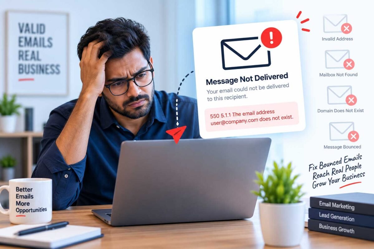 bounced emails from unverified b2b lead list