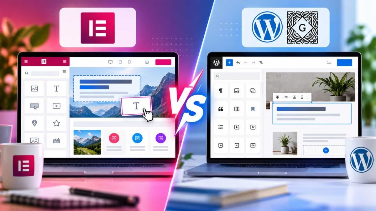 Elementor vs Gutenberg WordPress page builder comparison